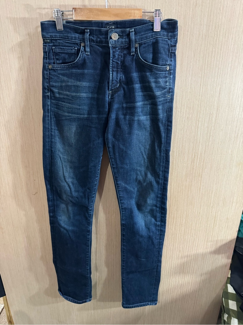 Women’s Citizens of Humanity Agnes Mid Rise Dark Wash Slim Straight Jeans 24